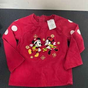 Disney Kids Red Mickey and Minnie Shirt